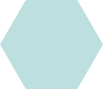 Hexagon in accent color