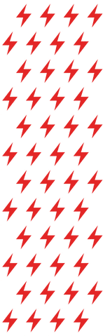 Red lightning pattern